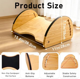 Reposapiés Ergonómico Madera 2 en 1