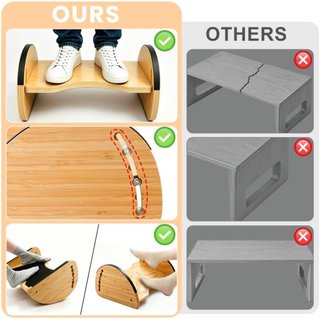 Reposapiés Ergonómico Madera 2 en 1