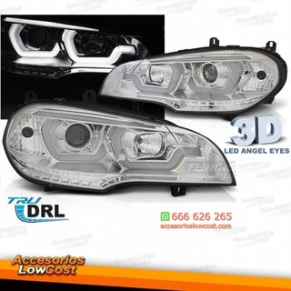 BMW X5 E70 07-13 TUBE LIGHT DRL CROMO