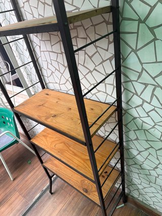 Estantería vintage madera y metal