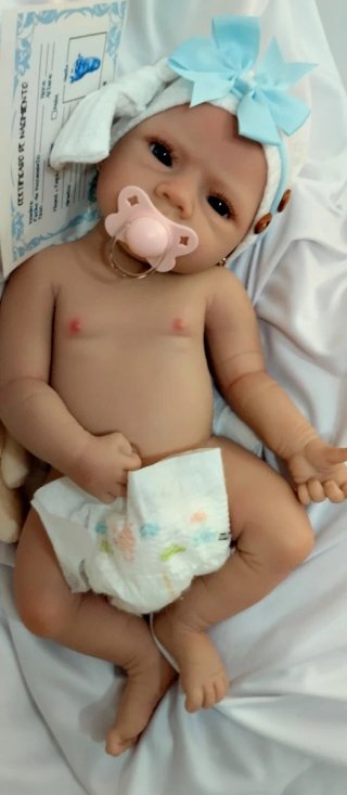 Bebé Reborn Silicona Completa 47 cm