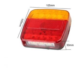 2 Pilotos LED para Remolque o caravana 12v-24v