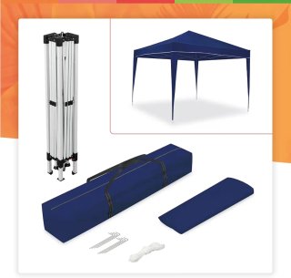 Carpa Plegable 3x3m Azul Sin Usar
