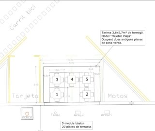 Terraza plataf. hormigon +jardinera homol. Aju.BCN