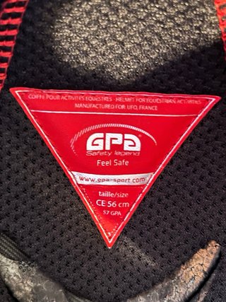 Casco hípica GPA Easy 2X nuevo talla 56 negro