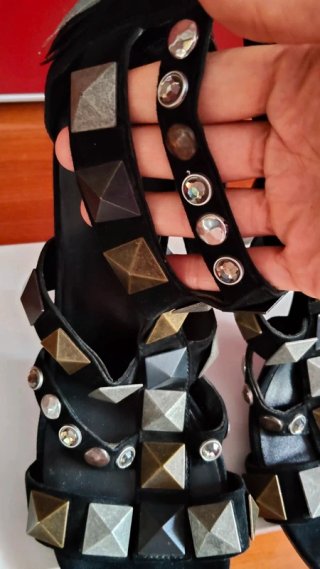 Sandali ASH Gladiator N.41 Nero/Oro