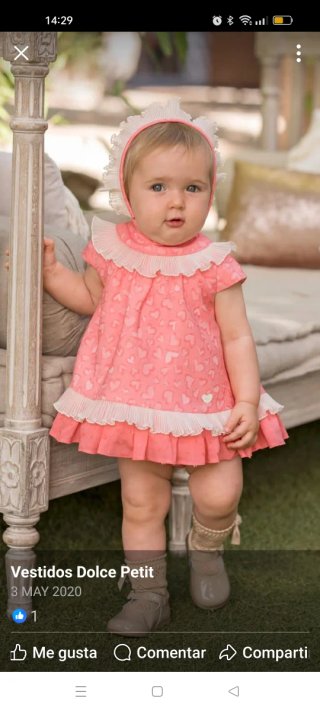 Conjunto Dolce Petit Coral Niña 3-4 Años