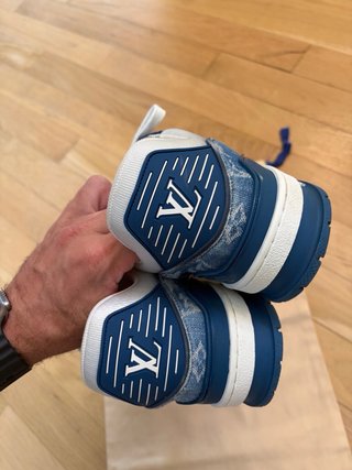 Louis Vuitton LV Trainer Monogram Denim Blanco