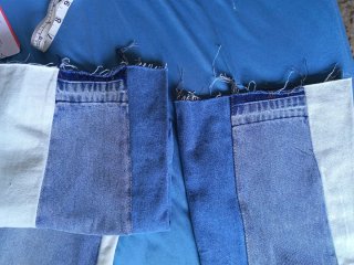 Pantalones Gallery Dept Flared Jeans Azules