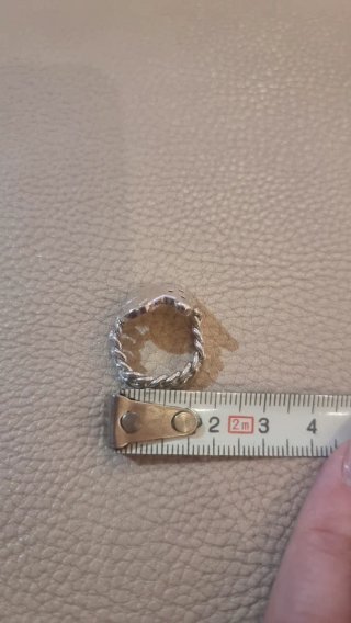 Anillo Tous Osito Cadena Plata y espinelas