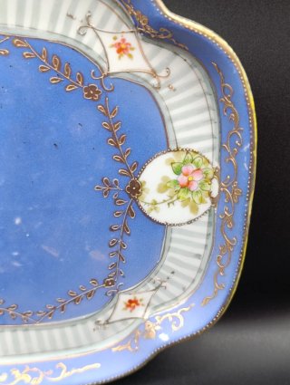 Bandeja antigua de porcelana inglesa