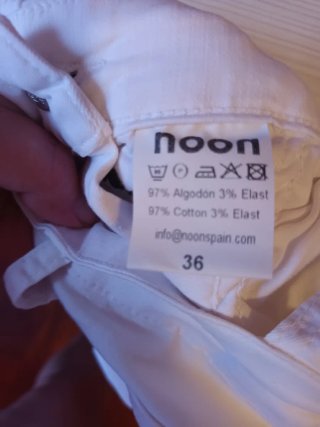 Mono vaquero blanco talla 36
