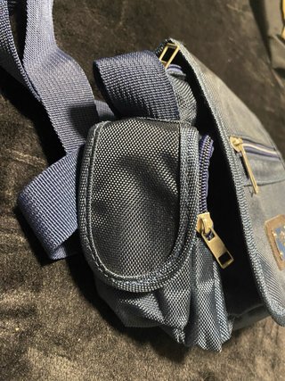 Bolso bandolera azul hombre