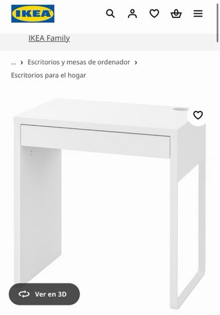 Escritorio Ikea Blanco Micke