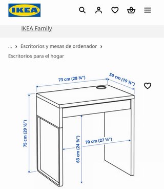 Escritorio Ikea Blanco Micke