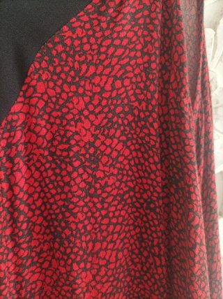 Vestido largo fluido estampado