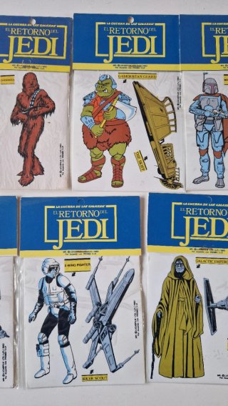 Star Wars Retorno Jedi Stickers (17 unidades)