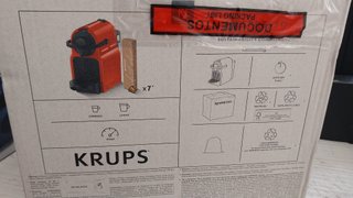 Cafetera Nespresso Krups Roja