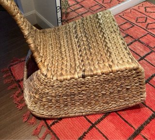 Sedia a dondolo Ikea fuori catalogo in rattan