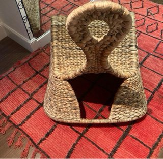 Sedia a dondolo Ikea fuori catalogo in rattan