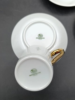 Set tazas café express porcelana alemana