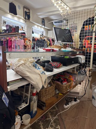 Mostrador de tienda vintage
