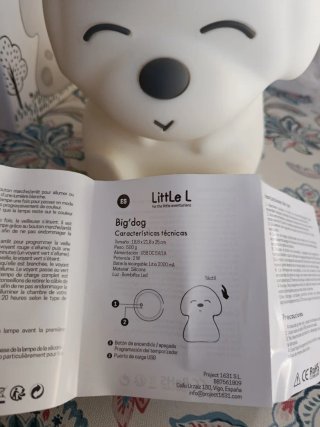 Lampara infantil Little L perro Nueva