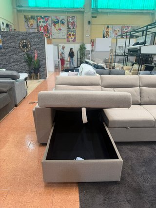 Sofá Cama Chaise Longue con Arcón