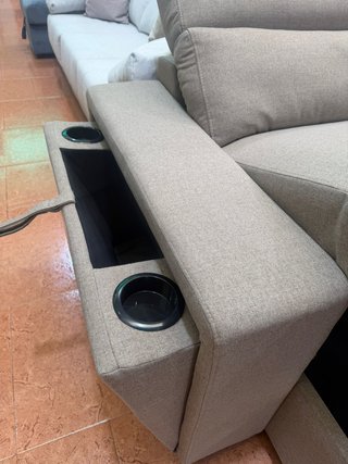 Sofá Cama Chaise Longue con Arcón