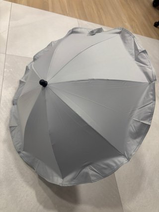 Sombrilla para silla de paseo gris