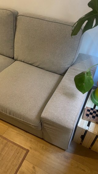Sofá KIVIK (Ikea) gris de tela seminuevo