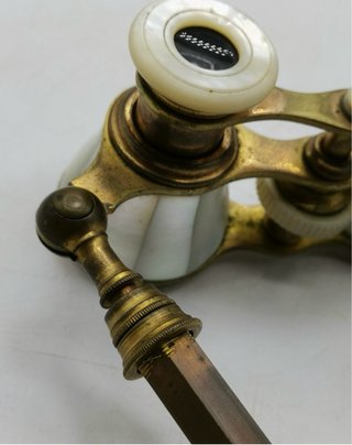 Prismáticos Ópera Nácar Latón Antiguos