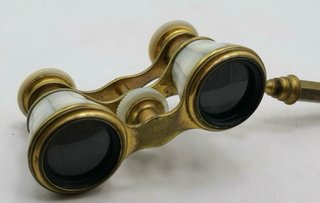 Prismáticos Ópera Nácar Latón Antiguos