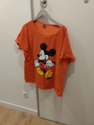 Camiseta Mickey Mouse Naranja Talla 46