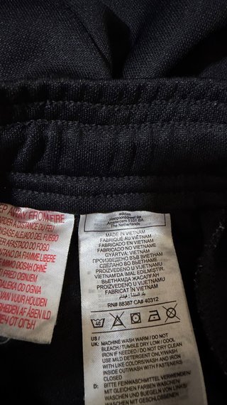 Pantalón chándal Adidas niño negro