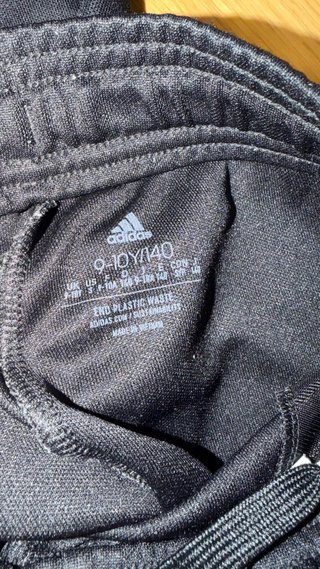 Pantalón chándal Adidas niño negro