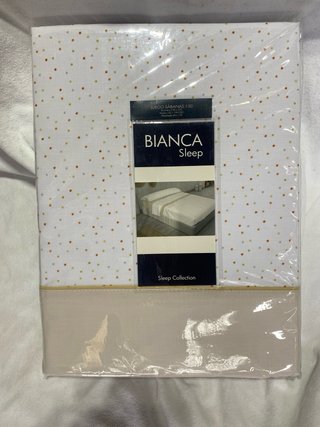 Juego de Sábanas Carolina Gris Lunares