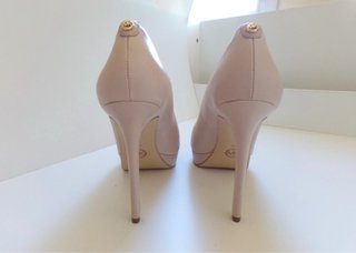 Zapatos Michael Kors Beige Tacón Peep Toe