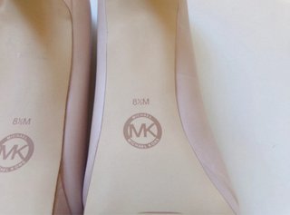 Zapatos Michael Kors Beige Tacón Peep Toe