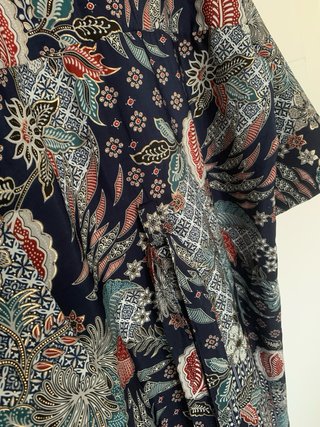 Kimono Seda Artesanal Multicolor Talla Única