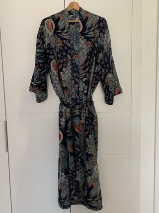 Kimono Seda Artesanal Multicolor Talla Única