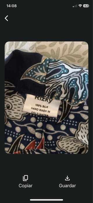 Kimono Seda Artesanal Multicolor Talla Única