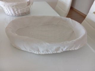 Pack 4 cestas mimbre blancas