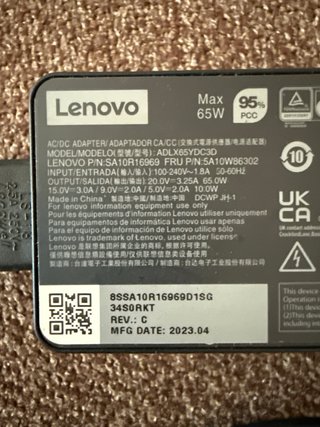 Cargador para portatil  Lenovo Tipo C