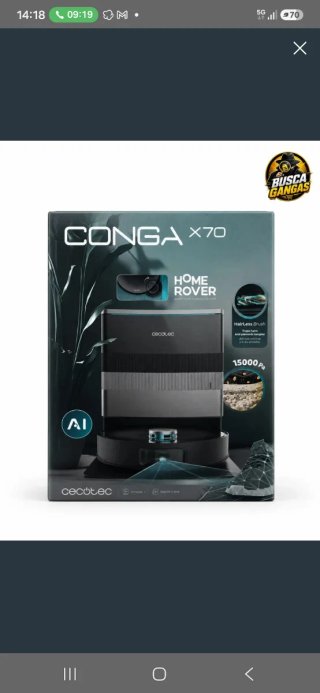 Robot Aspirador Cecotec Conga X70 Home Rover