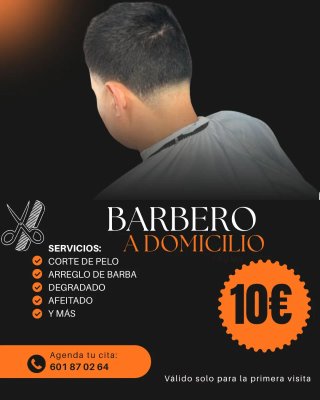 Barbero a domicilio