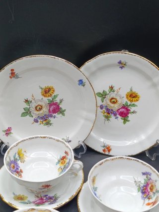 Juego de té porcelana española