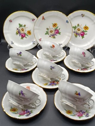 Juego de té porcelana española