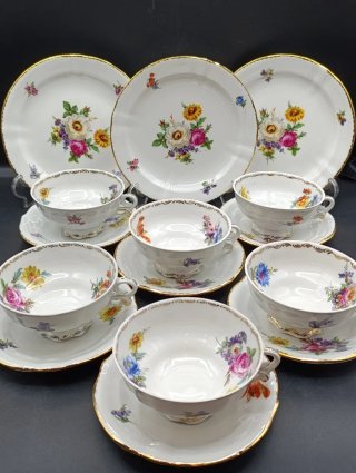 Juego de té porcelana española