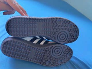 Zapatos Adidas Samba Blancos y Negros